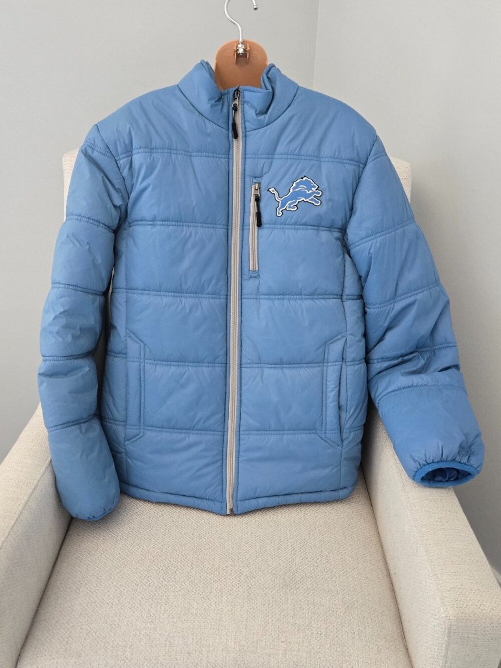 Men's M Lions Puffer Jacket Coat
